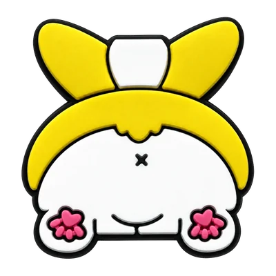 Corgi seen from behind, soft PVC charm