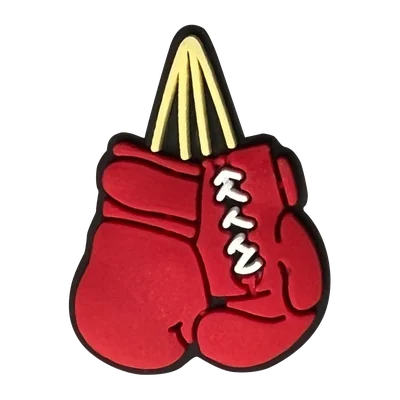 Red boxing gloves charm