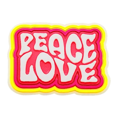 PEACE LOVE lettering charm
