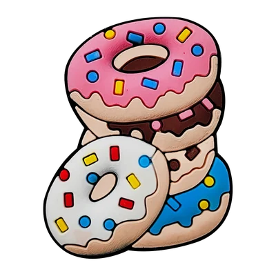 Stack of three doughnuts charm