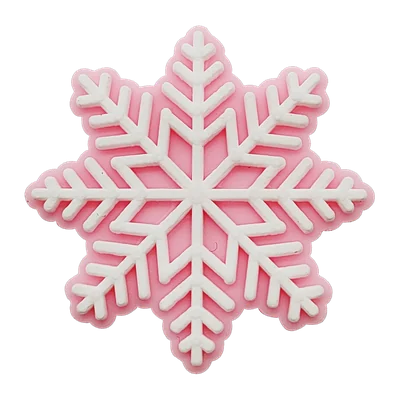 Pink snowflake charm