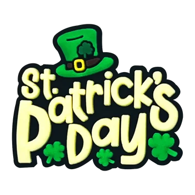 St. Patrick's Day lettering charm