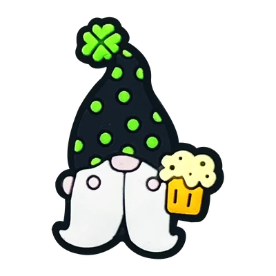 Gnome charm holding a mug