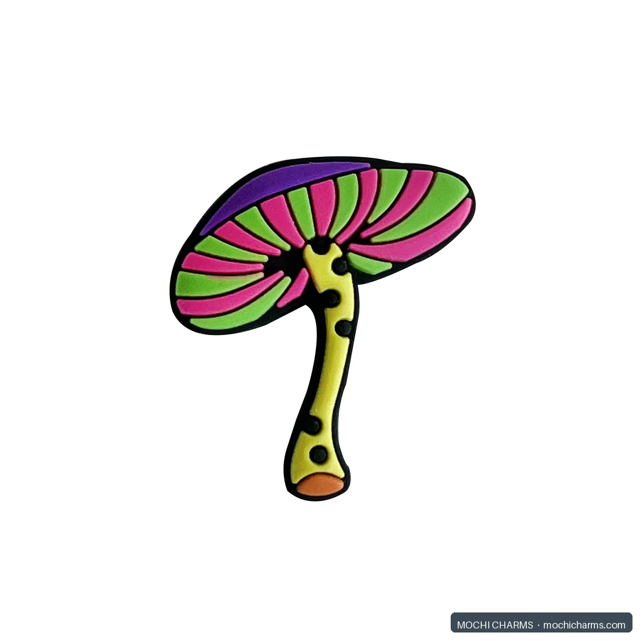 Colorful Mushrooms soft PVC charm example 1