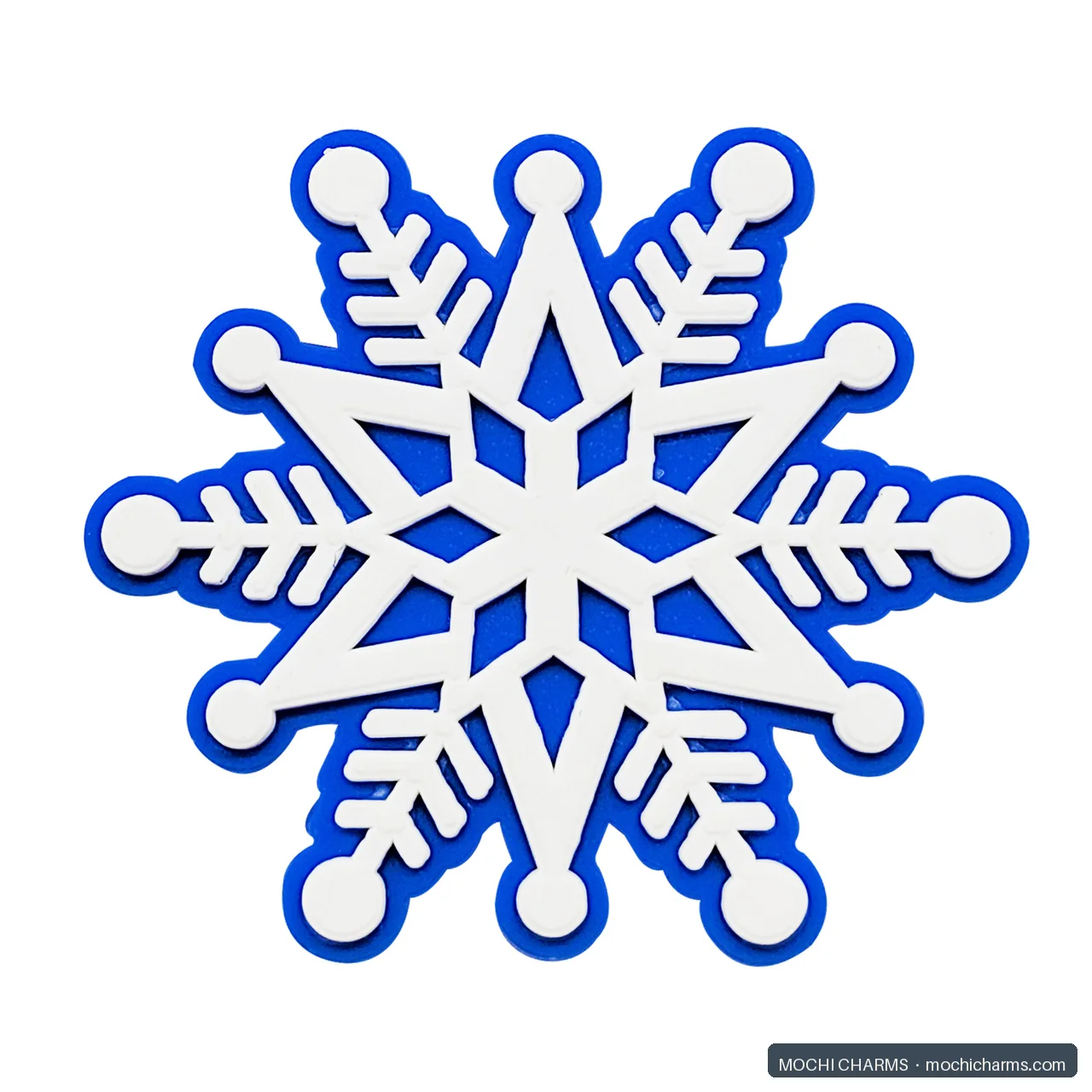 Snowflake soft PVC charm example 1