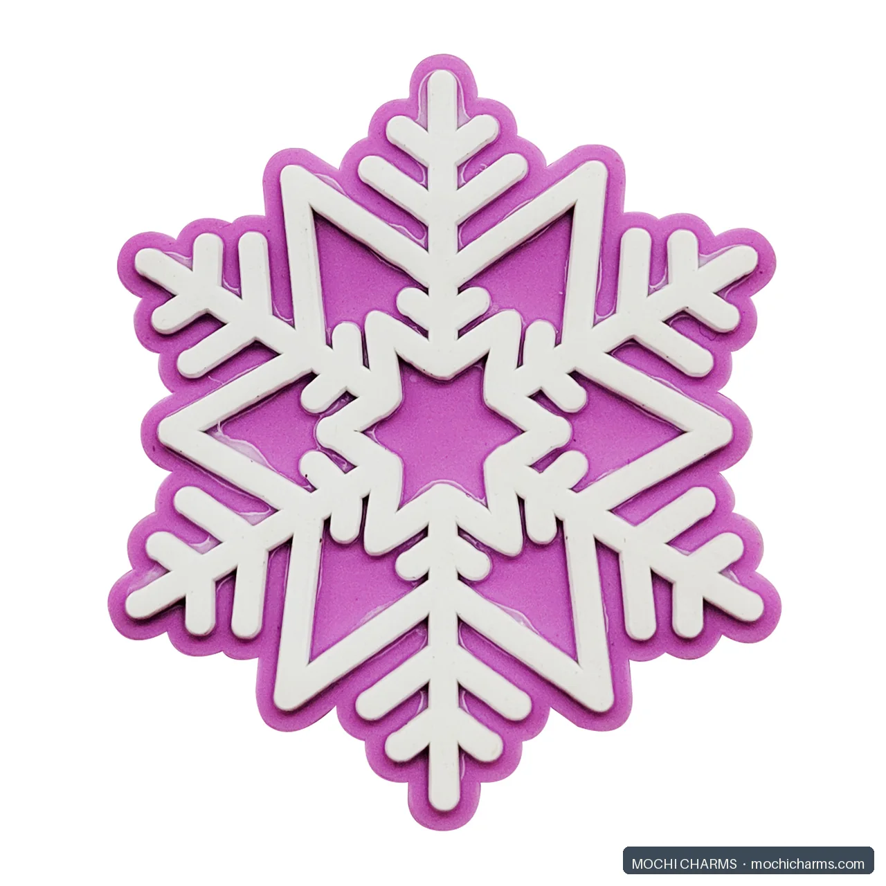 Snowflake soft PVC charm example 2