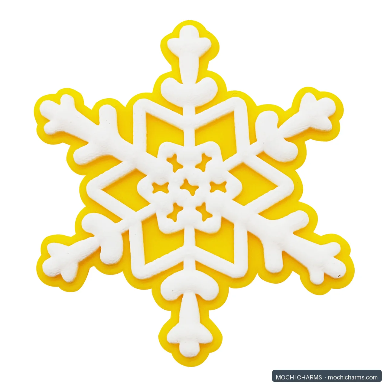 Snowflake soft PVC charm example 3